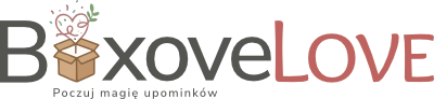 Logo BoxoveLove pudełka prezentowe